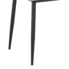 278-000006-2 Τραπέζι Gustas pakoworld γκρι μαρμάρου sintered stone-μαύρο μέταλλο 160x80x75εκ. 278-000006