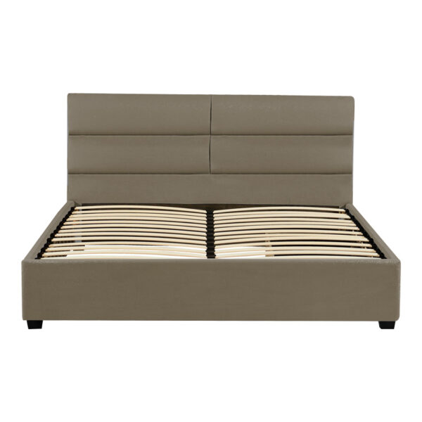 Κρεβάτι διπλό Anay pakoworld με συρτάρι ύφασμα μπεζ 160x200εκ.  279-000004