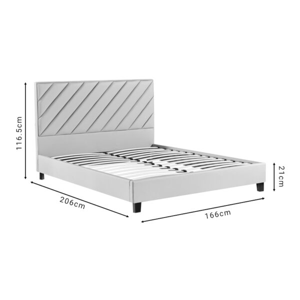 279-000007-5 Κρεβάτι διπλό Franky pakoworld pu μπεζ 160x200εκ. 279-000007
