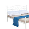 285-000008-2 Κρεβάτι Yorick pakoworld λευκό μεταλλικό 150x200εκ. 285-000008
