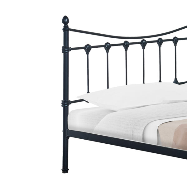 Κρεβάτι Beowulf pakoworld μαύρο μεταλλικό 140x190εκ.  285-000017