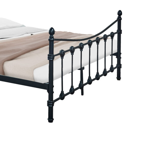 Κρεβάτι Beowulf pakoworld μαύρο μεταλλικό 150x200εκ.  285-000018