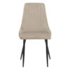 Καρέκλα Azori pakoworld γκρι-μπεζ βελούδο-πόδι μαύρο μέταλλο 49x55x85εκ.  292-000044