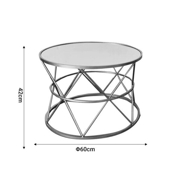 Tραπέζια σαλονιού Pelosif Inart χρυσό σετ 2τεμ μέταλλο.  295-000006