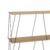 304-000011-1 Βοηθητικό τραπέζι-ραφιέρα Tars pakoworld oak-μαύρο 80x30x69.2εκ 304-000011
