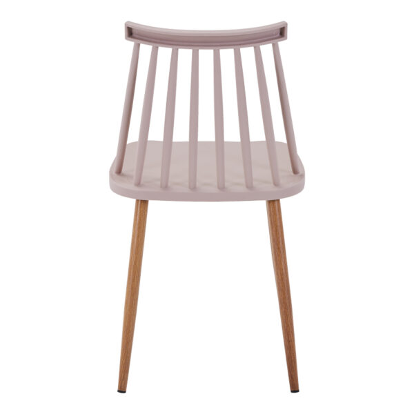 Καρέκλα Aurora I pakoworld pp σε μόκα απόχρωση-πόδι μεταλλικό φυσικό 43x48x79εκ.  327-000044