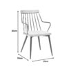 332-000031-5 Πολυθρόνα Posse pakoworld μέταλλο μπρονζέ-white wash ξύλο-μπεζ ύφασμα 52x59x83εκ. 332-000031