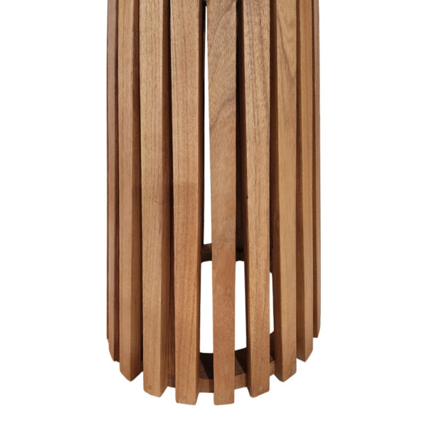 Τραπέζι Kenda I pakoworld mindi ξύλο σε φυσική απόχρωση Φ80x75εκ.  343-000117