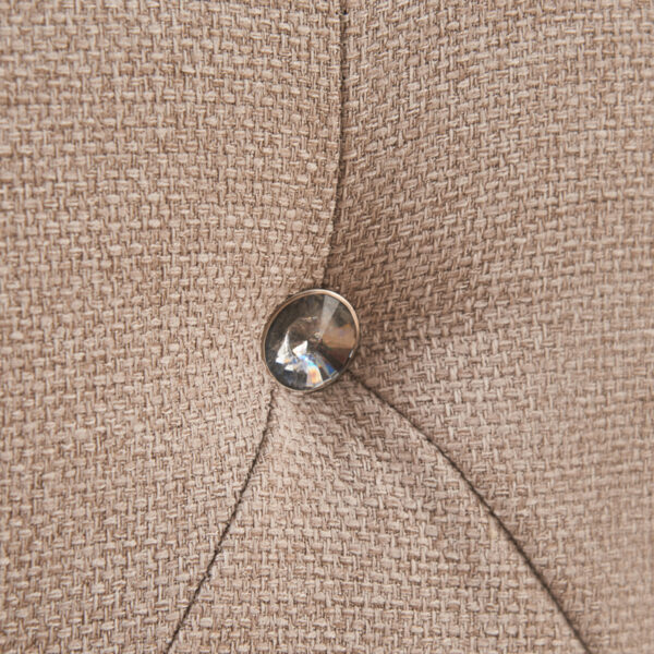 Κρεβάτι διπλό με αποθηκευτικό χώρο Majore pakoworld μπεζ ύφασμα 160x200εκ  347-000014