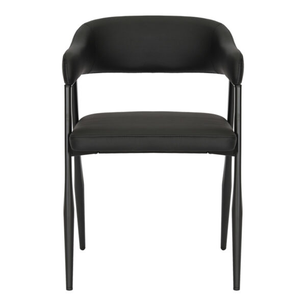 Πολυθρόνα Sezan pakoworld pu σε μαύρη απόχρωση 56x55x78εκ.  350-000028