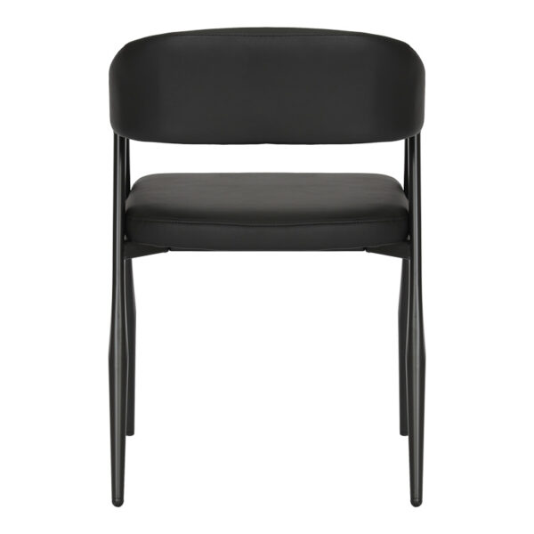 Πολυθρόνα Sezan pakoworld pu σε μαύρη απόχρωση 56x55x78εκ.  350-000028