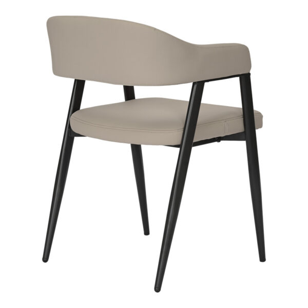 Πολυθρόνα Sezan pakoworld pu σε γκρι-μπεζ απόχρωση 56x55x78εκ.  350-000029