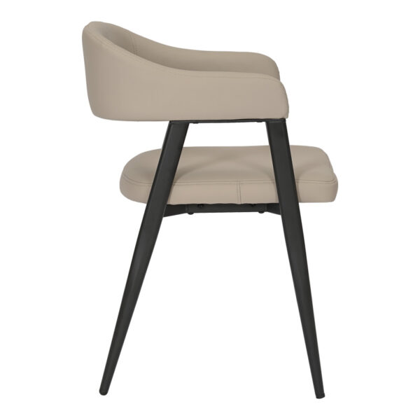 Πολυθρόνα Sezan pakoworld pu σε γκρι-μπεζ απόχρωση 56x55x78εκ.  350-000029