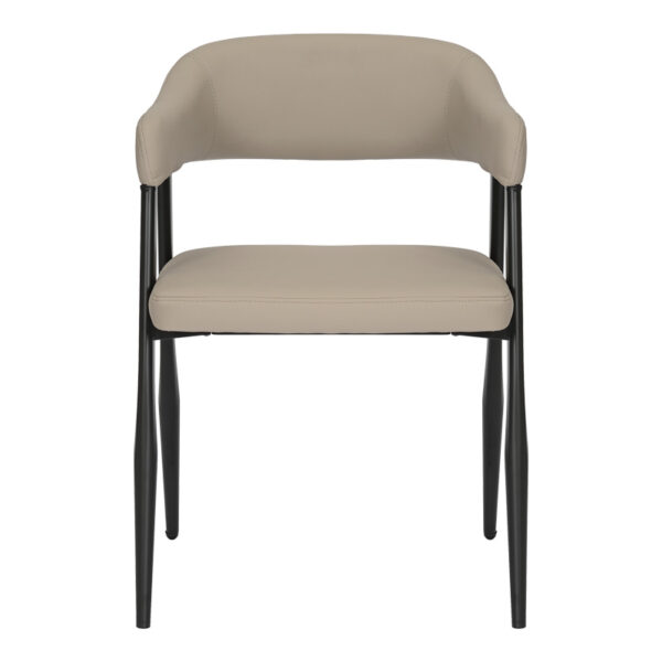 Πολυθρόνα Sezan pakoworld pu σε γκρι-μπεζ απόχρωση 56x55x78εκ.  350-000029