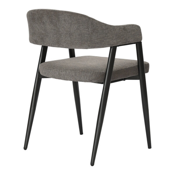 Πολυθρόνα Sezan pakoworld ύφασμα σε ανθρακί απόχρωση 56x55x78εκ.  350-000030