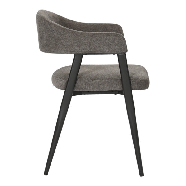 Πολυθρόνα Sezan pakoworld ύφασμα σε ανθρακί απόχρωση 56x55x78εκ.  350-000030