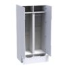 361-000017-2 Ντουλάπα δίφυλλη Afina pakoworld mdf σε λευκή glossy απόχρωση 100x57x213εκ. 361-000017