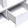 361-000017-6 Ντουλάπα δίφυλλη Afina pakoworld mdf σε λευκή glossy απόχρωση 100x57x213εκ. 361-000017
