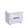 361-000019 Κομοδίνο Afina pakoworld mdf σε λευκή glossy απόχρωση 50x35x41εκ. 361-000019