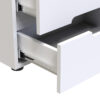 361-000019-4 Κομοδίνο Afina pakoworld mdf σε λευκή glossy απόχρωση 50x35x41εκ. 361-000019