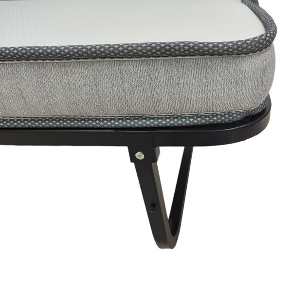 Ράντζο-κρεβάτι με στρώμα 10εκ Kamu pakoworld μαύρο 75x190εκ.  386-000003