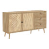086-000004-1 Μπουφές Oslo pakoworld sonoma 150x39x79εκ. 086-000004