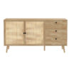 086-000004-3 Μπουφές Oslo pakoworld sonoma 150x39x79εκ. 086-000004