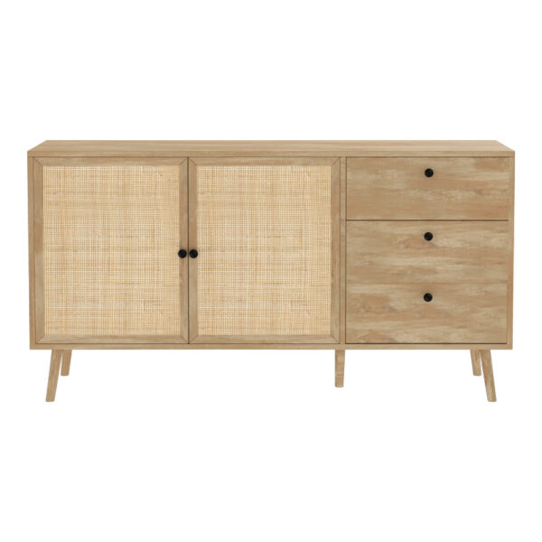 086-000004-3 Μπουφές Oslo pakoworld sonoma 150x39x79εκ. 086-000004