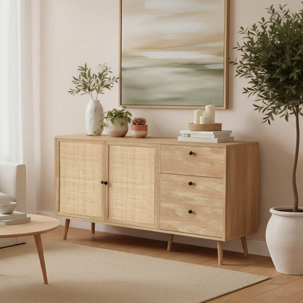 Μπουφές Oslo pakoworld sonoma 150x39x79εκ.  086-000004