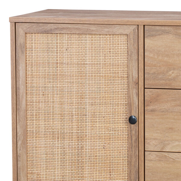 086-000023-3 Μπουφές Oslo pakoworld σε sonoma απόχρωση 85x39x79εκ. 086-000023