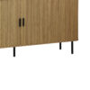 260-000005-3 Μπουφές Scandi pakoworld MDF φυσικό με μεταλλικά μαύρα πόδια 170x45x80εκ. 260-000005
