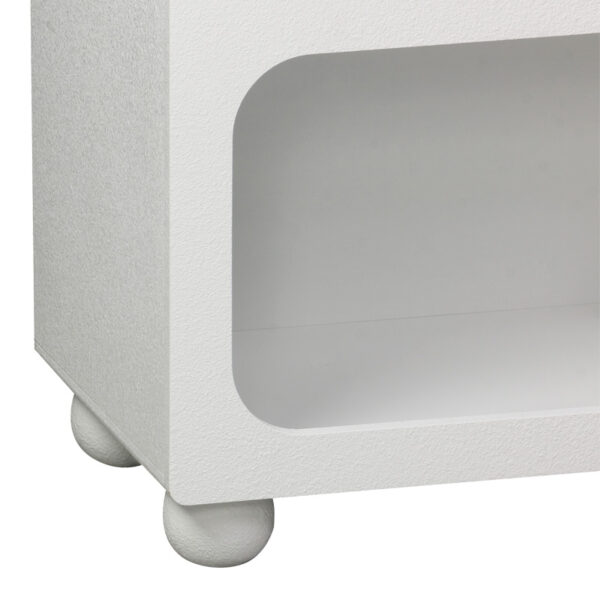 Μπουφές Emersi pakoworld με ράφια mdf σε λευκή απόχρωση 164x34x76εκ.  260-000038