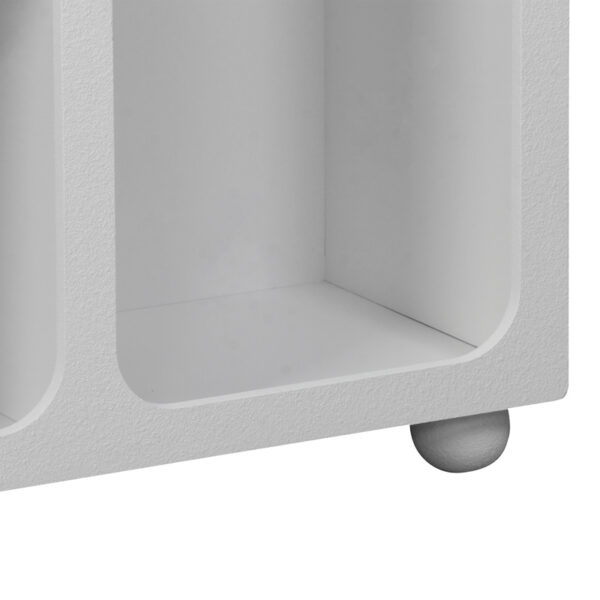 Μπουφές Emersi pakoworld με ράφια mdf σε λευκή απόχρωση 164x34x76εκ.  260-000038