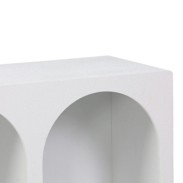 Μπουφές Emersi pakoworld με ράφια mdf σε λευκή απόχρωση 120x35x76εκ.  260-000040