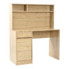 Γραφείο εργασίας Secreta pakoworld με ράφι σε oak απόχρωση 110x50x135εκ.  375-000010