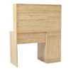 Γραφείο εργασίας Secreta pakoworld με ράφι σε oak απόχρωση 110x50x135εκ.  375-000010