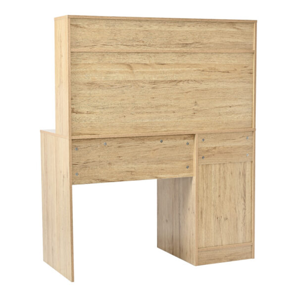 Γραφείο εργασίας Secreta pakoworld με ράφι σε oak απόχρωση 110x50x135εκ.  375-000010