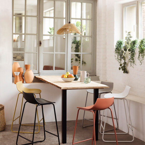 Φωτιστικό οροφής μονόφωτο PWL-1212 pakoworld Ε27 40W μπεζ 45x40x17εκ.  199-000516