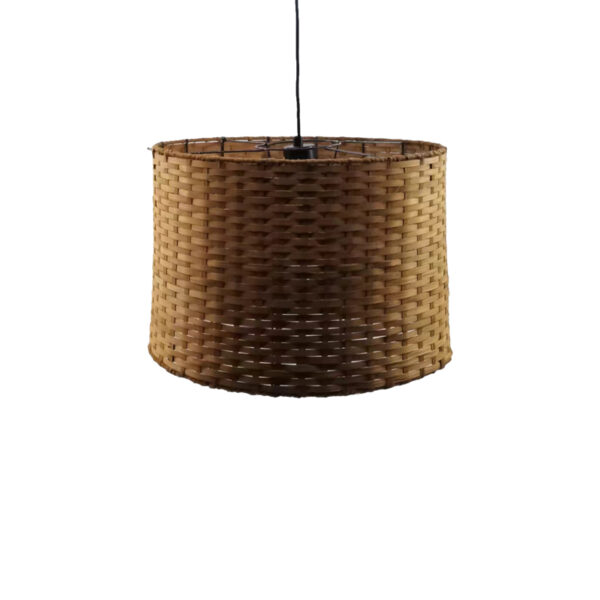 Φωτιστικό οροφής Siwel Inart Ε27 μπαμπού σε καφέ απόχρωση Φ40x27εκ.  299-000023