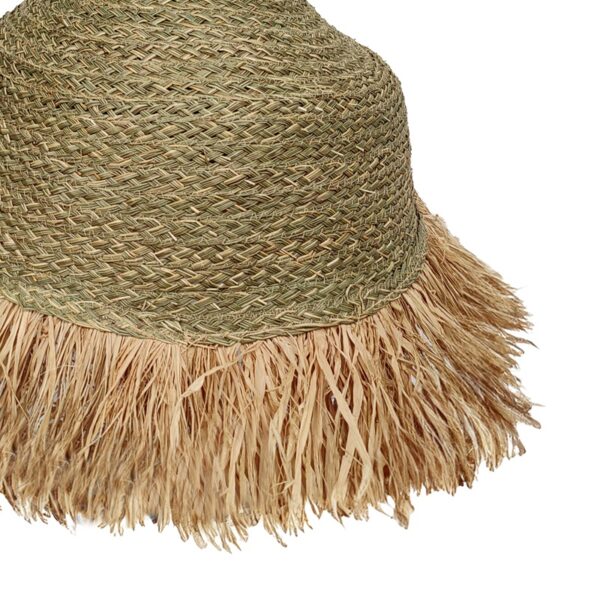 Φωτιστικό οροφής Boher Inart seagrass σε φυσική απόχρωση Φ33x76εκ.  313-000026