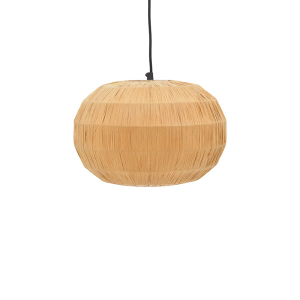 Φωτιστικό οροφής Ozelia Inart καφέ press papier-μέταλλο Φ33x122εκ.  317-000013