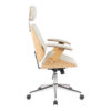 Καρέκλα γραφείου διευθυντή Fetseno pakoworld μπεζ pu-βάση χρωμίου 53x56x113.5-123.5εκ.  332-000019