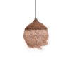 Φωτιστικό οροφής Fiorine Inart abaca σε φυσικό χρώμα Φ35x45εκ.  339-000019