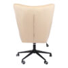 Καρέκλα γραφείου διευθυντή Lobima pakoworld περιστρεφόμενη κρεμ βελούδο 68x71x105-112εκ.  393-000020