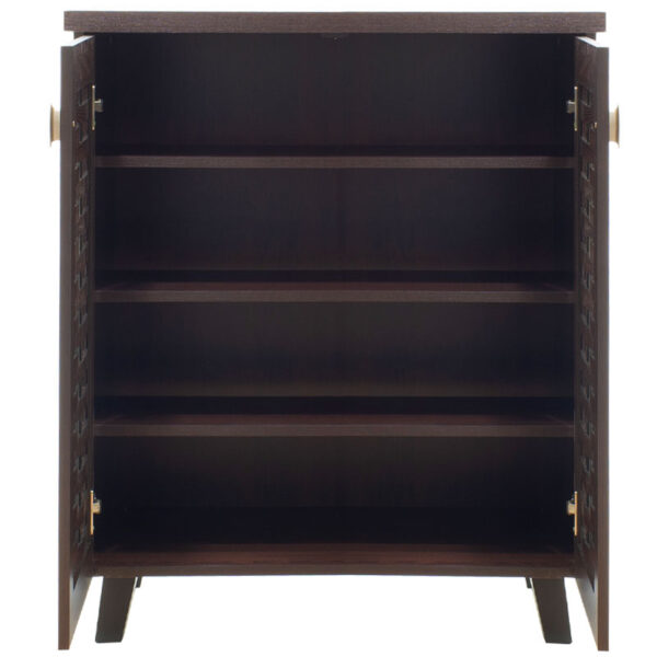 Παπουτσοθήκη-ντουλάπι MANTAM pakoworld 12 ζεύγων χρώμα καρυδί 78x40x92εκ.  049-000003