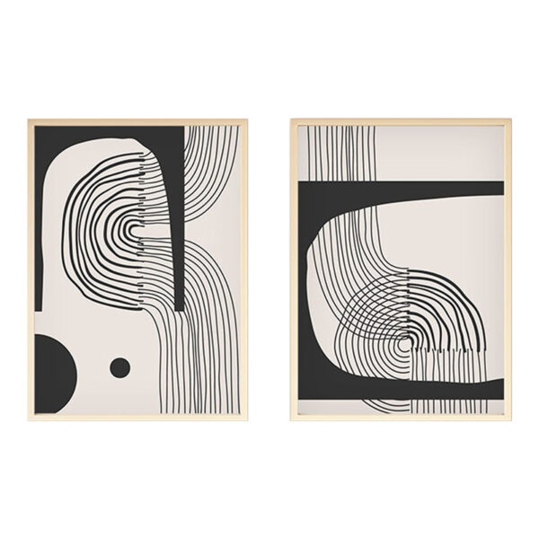 Πίνακας σε καμβά Bajou pakoworld δίπτυχος με ψηφιακή εκτύπωση 50x3x70εκ.  071-001590