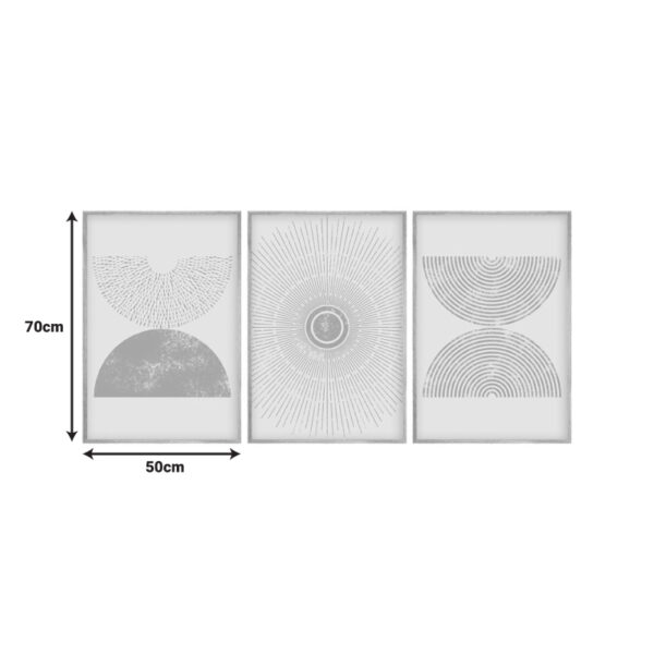 Πίνακας σε καμβά Terpen pakoworld τρίπτυχος με ψηφιακή εκτύπωση 50x2x70εκ.  071-001596