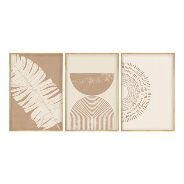 Πίνακας σε καμβά Terpen I pakoworld τρίπτυχος με ψηφιακή εκτύπωση 50x2x70εκ.  071-001597