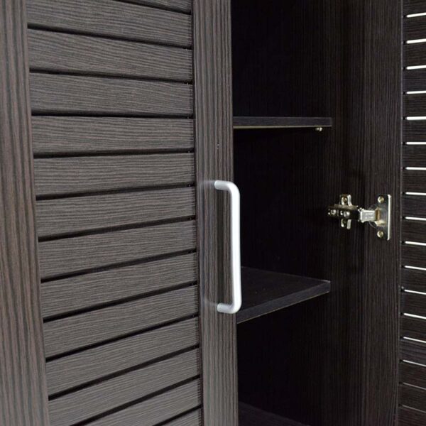 Παπουτσοθήκη-ντουλάπα SANTE pakoworld 21 ζεύγων χρώμα wenge 60x37x183εκ.  123-000006