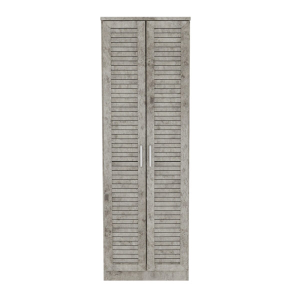 Παπουτσοθήκη-ντουλάπα SANTE pakoworld 21 ζευγών σε antique ανθρακί 60x37x183εκ.  123-000199